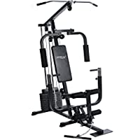 Physionics - FNST01 - Multiestación de Entrenamiento Profesional - Aprox. 151 x 98 x 203 cm - con 9 Discos de 4-5 kg